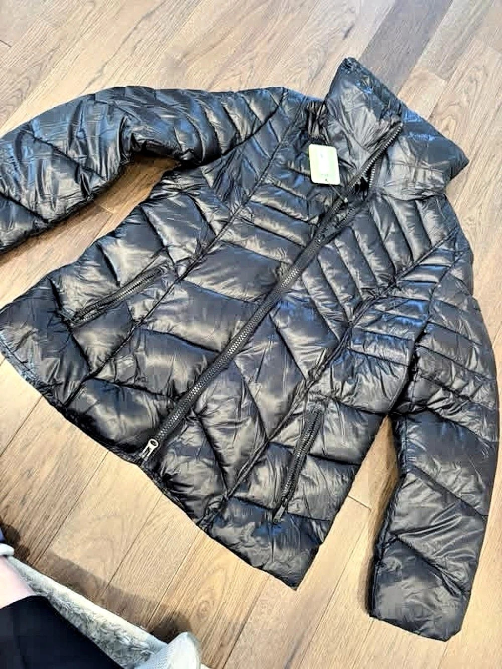 Sam Edelman Puffer Jacket Quilted in Black Size XL NWT